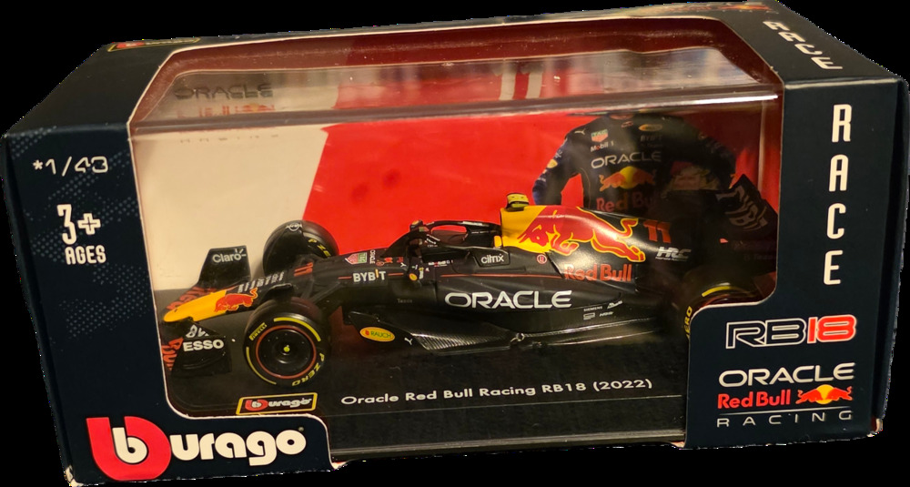 Bburago 1:43 Oracle Red Bull Racing RB18 2022 Sergio Perez #11 F1 Race Series